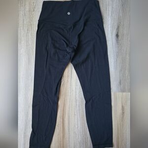 lululemon athletica Black Leggings with Size Indicator Button